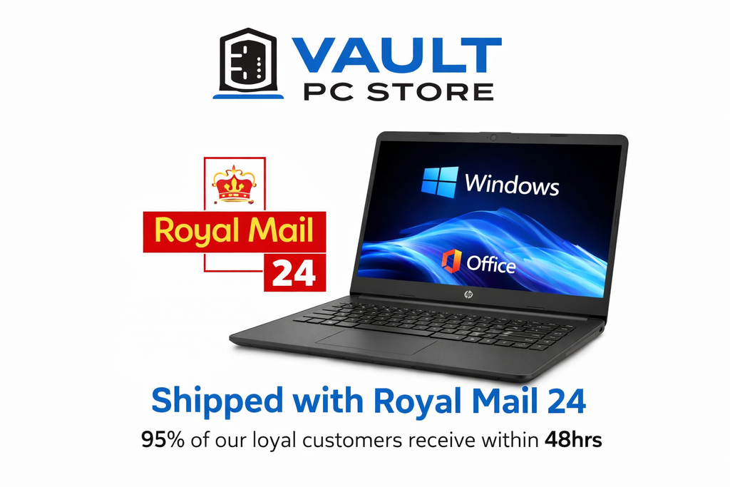 HP 14s Laptop – 4GB RAM, 64GB SSD, Windows 11 + Office